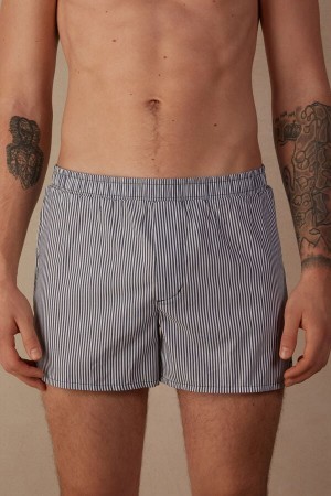 Intimissimi Print Detailed Boxers Blå | UDKTG37751